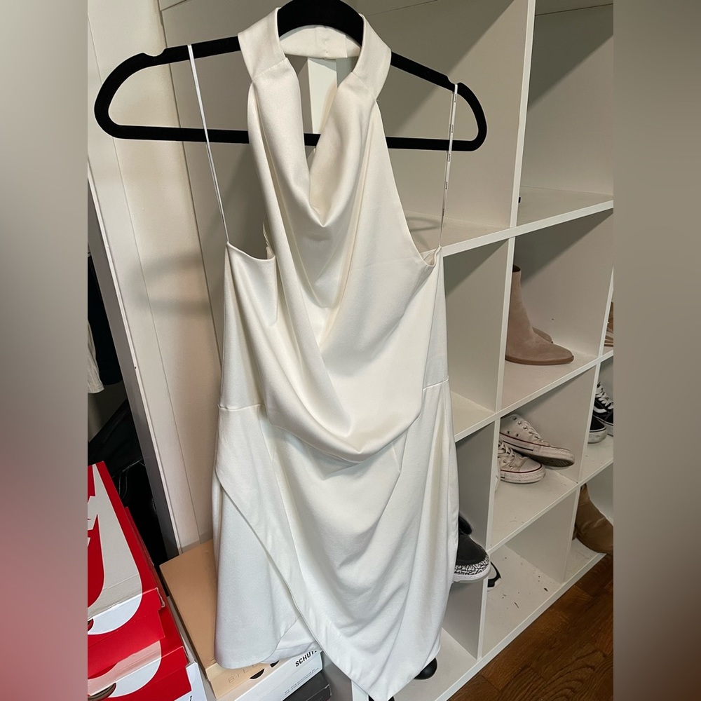 White Elliatt halter dress